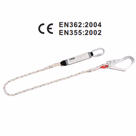 충격 흡수 장치가 있는 안전 로프 끈