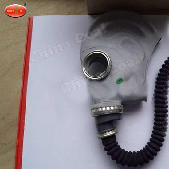 휴대용 긴 튜브 천연 고무 전면 안티 가스 마스크